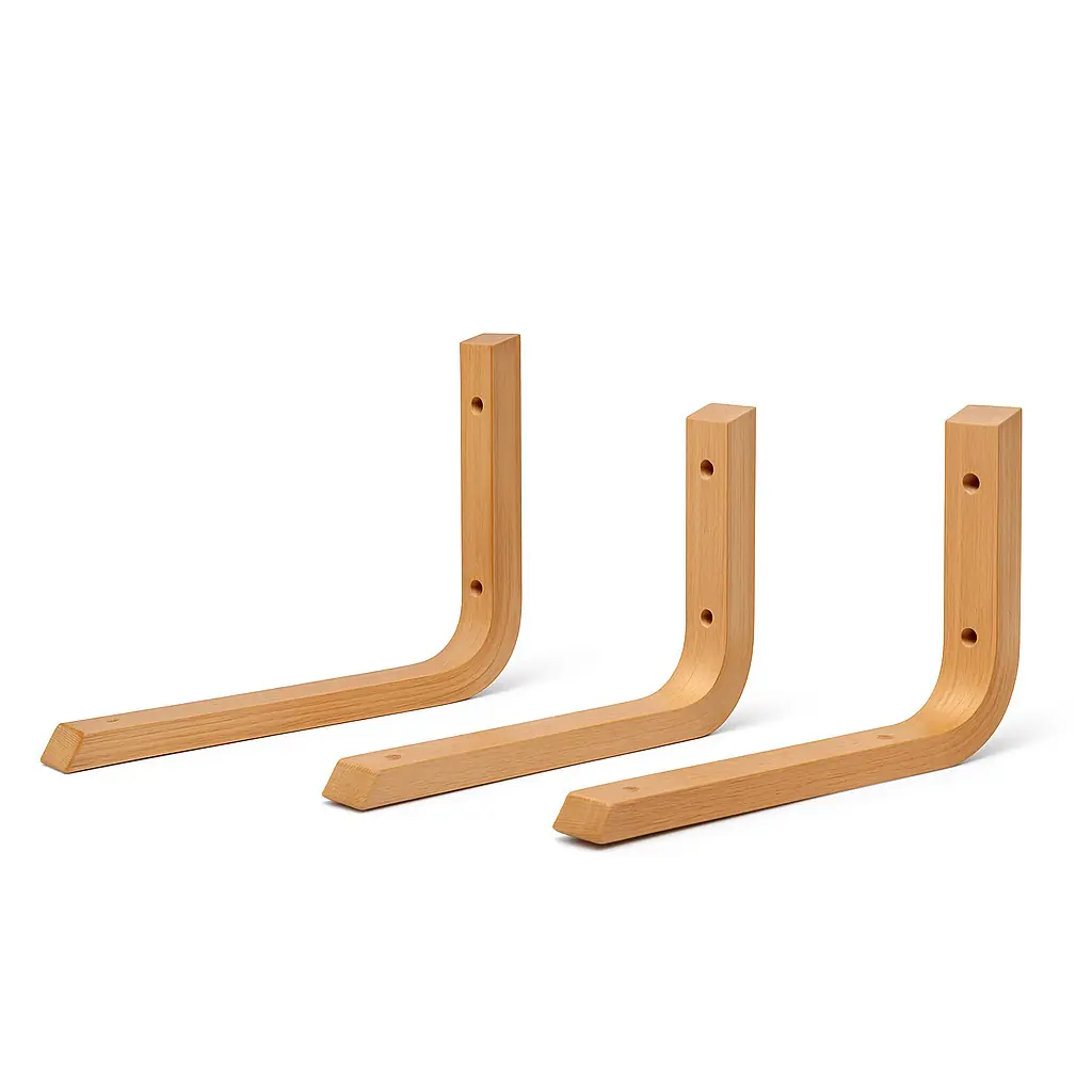Plywood shelf bracket